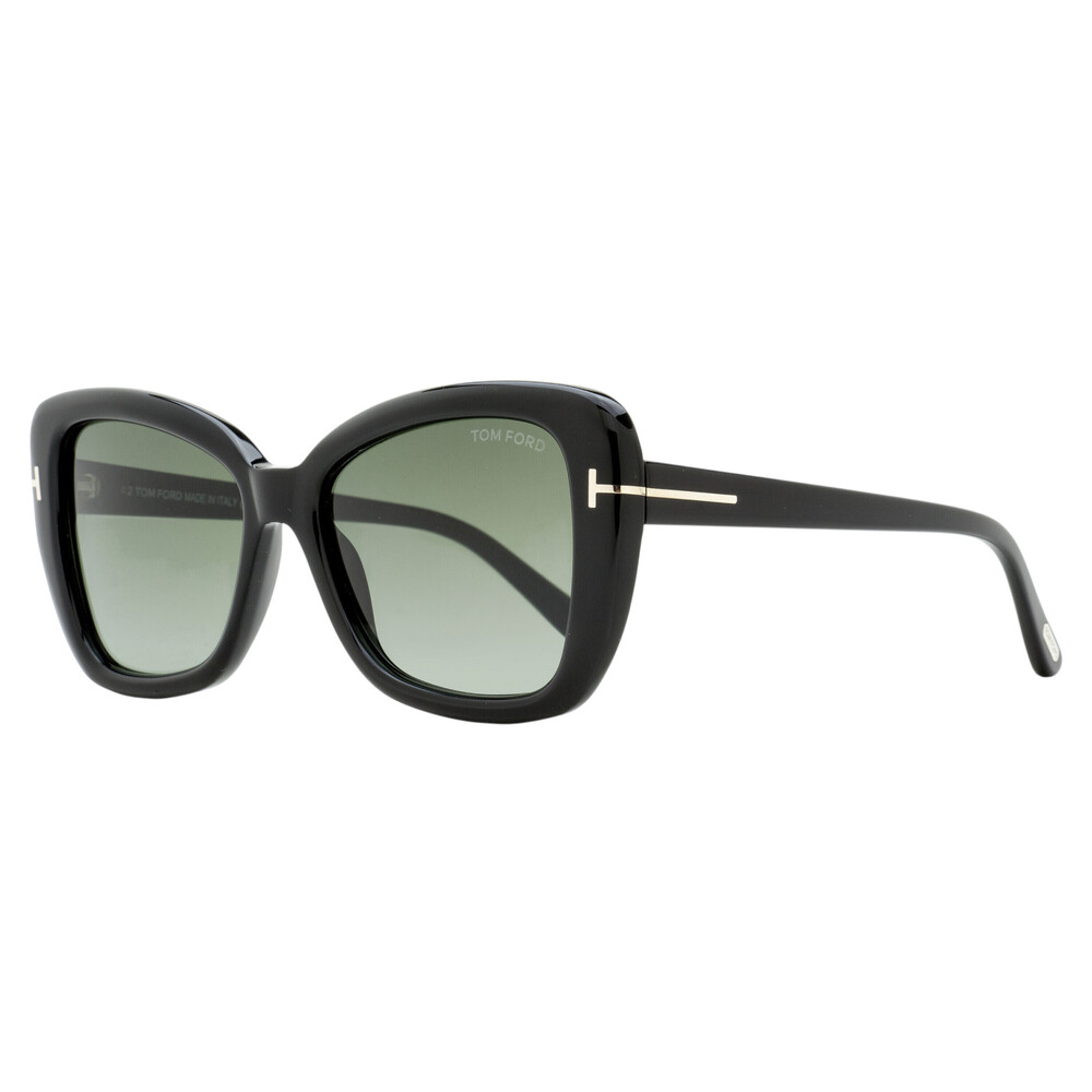 Tom Ford Maeve Butterfly Sunglasses TF1008 01B Black 55mm FT1008